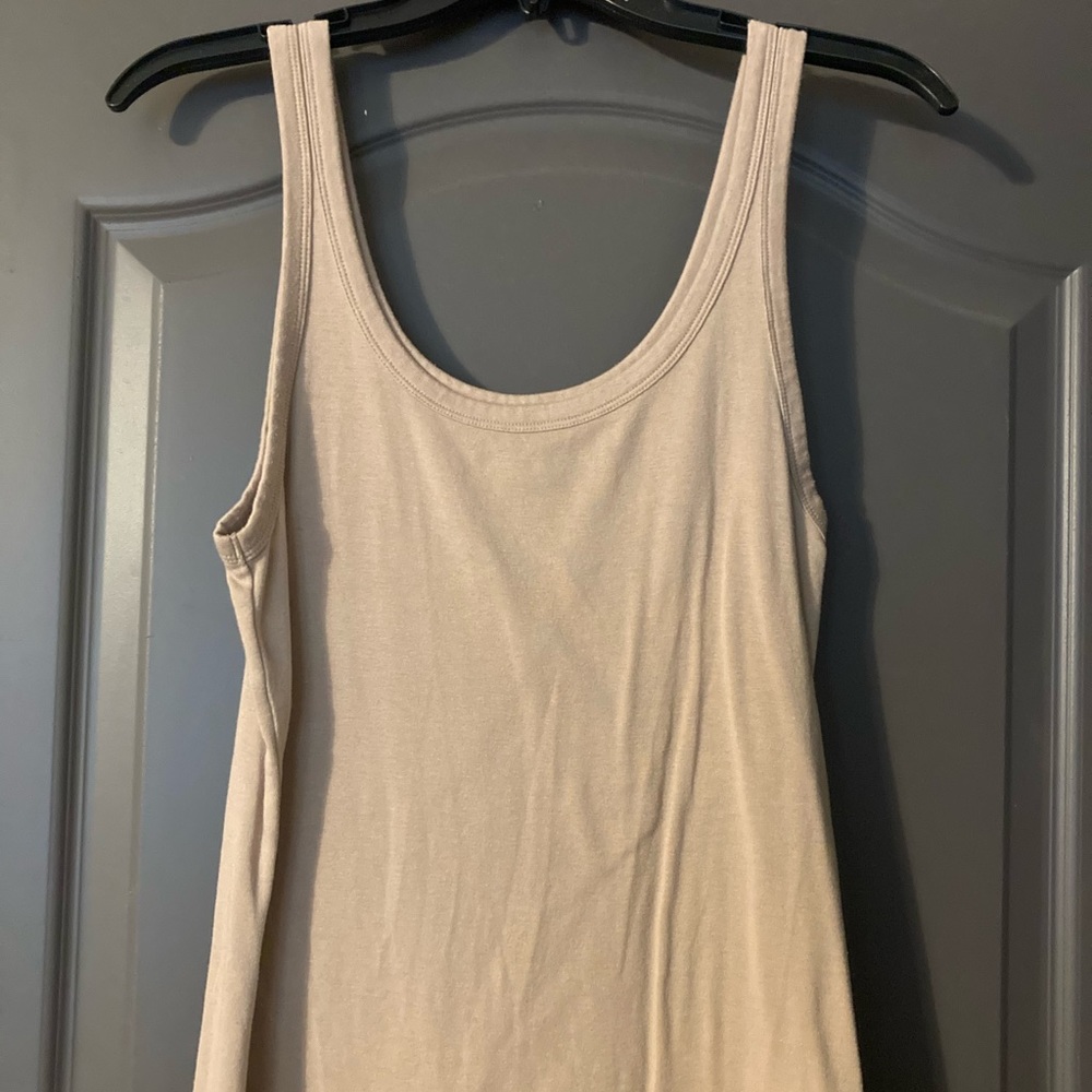 EUC Time & True Tan Tank Top Size Medium
